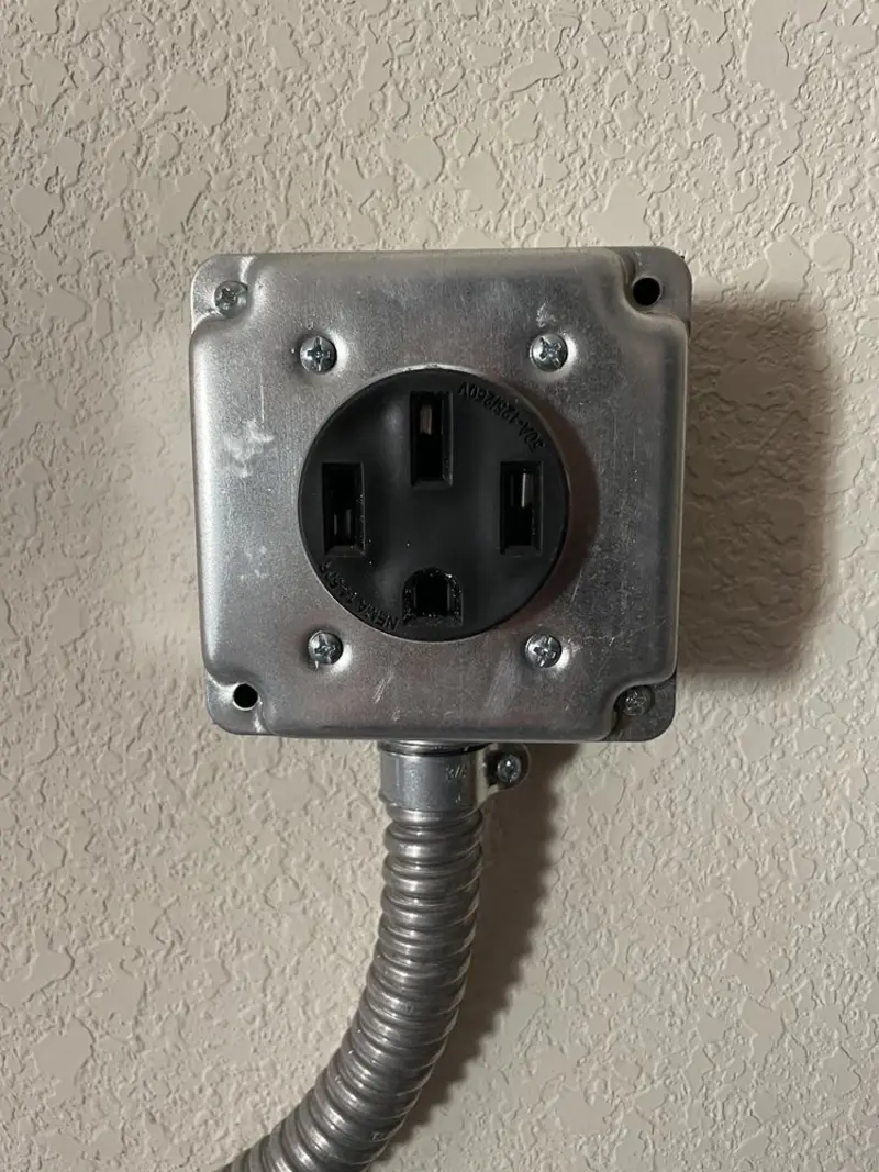 NEMA 14-50 outlet installed for Smart Home Electrical in Whitehall